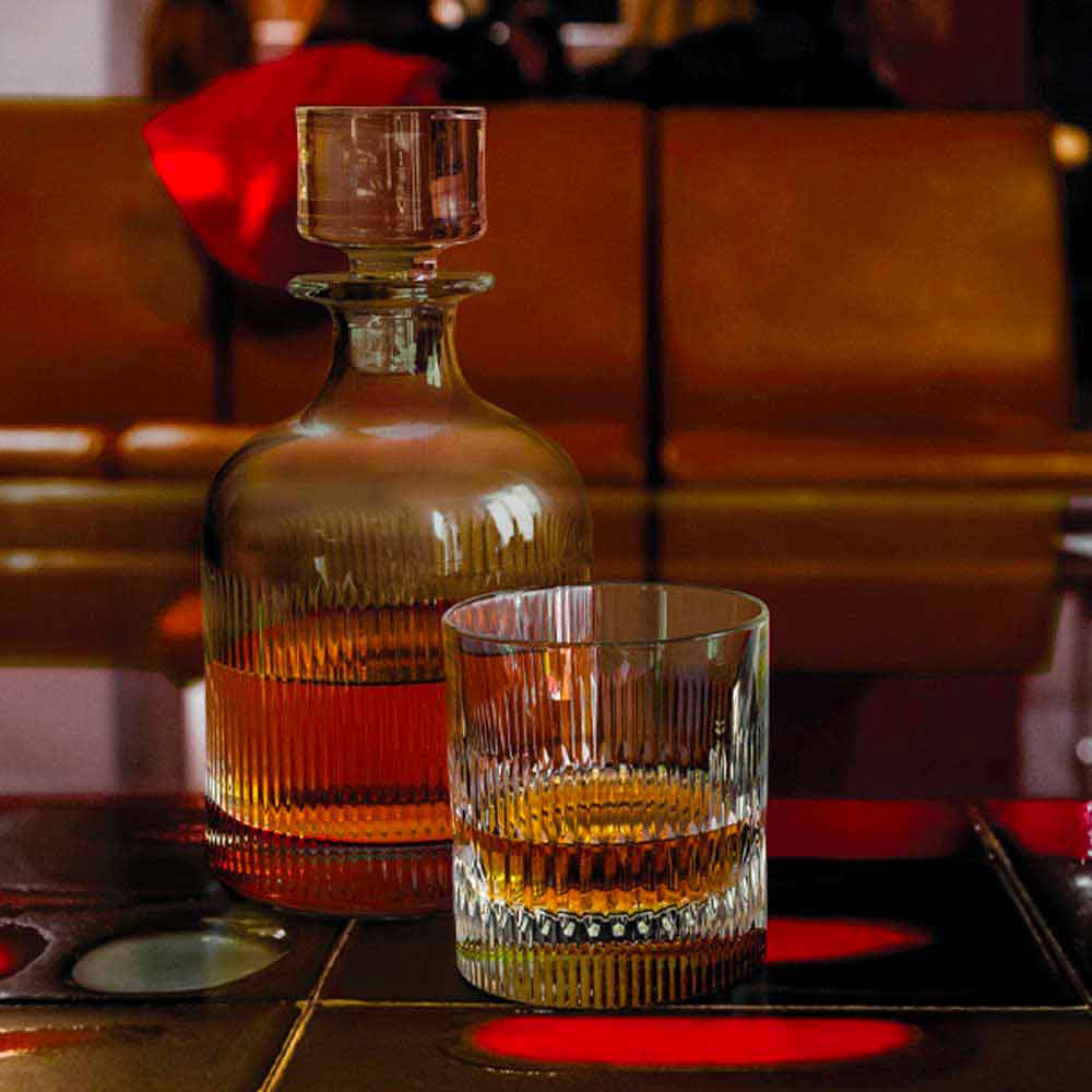 RCR Trix Bottiglia Whisky 80 cl Crystal Glass 