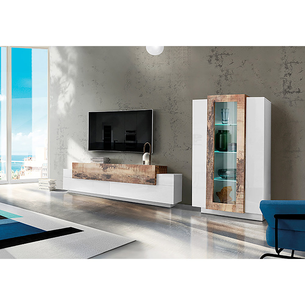 Mueble tv moderno para salón de madera
