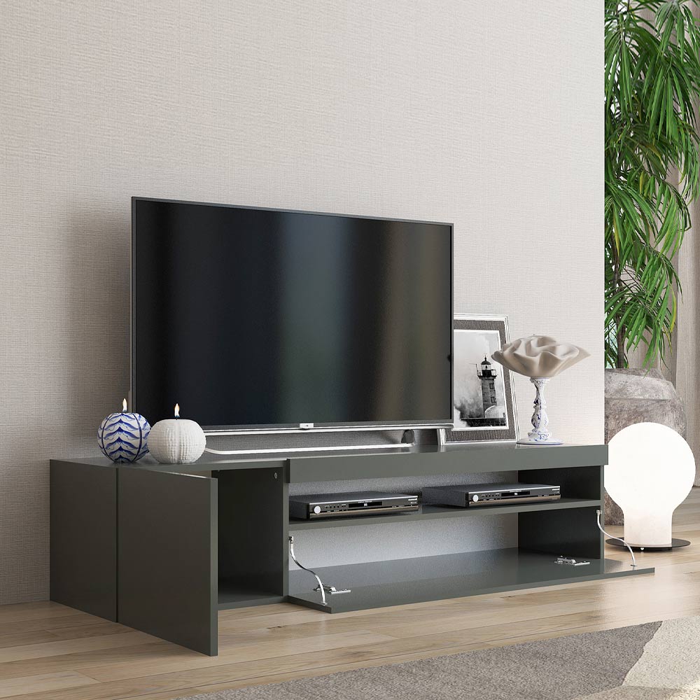 Mueble TV de madera Consola de diseño para salón Made in Italy