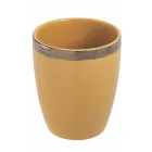 12 Vasos de Agua de Gres 320 ml Contorno Dorado - Bibol Viadurini