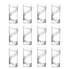 12 vasos de cóctel de vaso alto de cristal ecológico italiano - Cyclone Viadurini