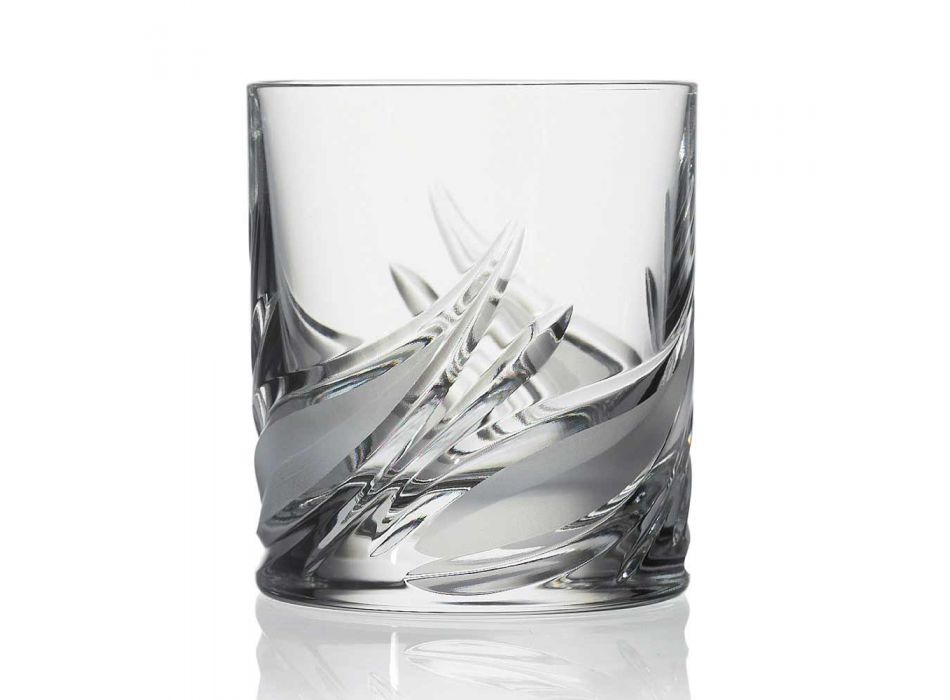 12 vasos de whisky de cristal bajo con vaso antiguo doble - Adviento
