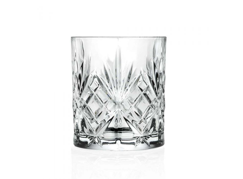 12 vasos de diseño vintage en vidrio sonoro superior Eco - Cantabile Viadurini