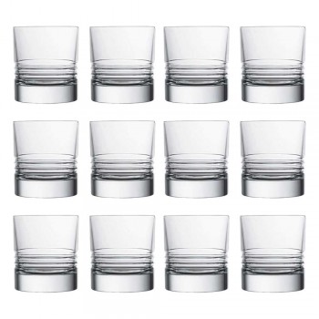 12 vasos de whisky de cristal pasados de moda dobles con vaso - Arritmia