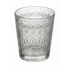 12 Vasos para Agua en Vidrio Transparente Decorado - Maroccobic Viadurini
