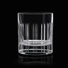 12 vasos de agua de whisky o de cristal con decoración lineal de lujo - Arritmia Viadurini