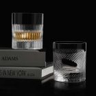 12 vasos de whisky o de agua en diseño vintage decorado con cristales ecológicos - táctiles Viadurini