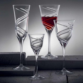 12 copas de vino tinto en cristal ecológico de lujo sin plomo - Cyclone