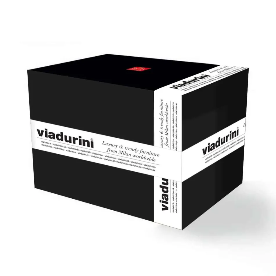 12 Copas Flauta para Vino Espumoso con Decoración de Cortes Lineales en Eco Crystal - Senzatempo Viadurini