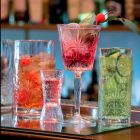 12 Vasos para Agua, Bebidas o Cóctel Diseño en Eco Cristal Decorado - Destino Viadurini
