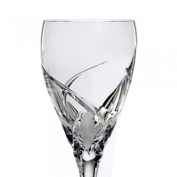12 copas de vino tinto en diseño de lujo de cristal ecológico - Montecristo