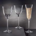 12 copas de vino tinto en cristal ecológico de lujo diseño minimalista - liso Viadurini