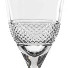12 Copas de Vino Blanco en Cristal Ecológico Diseño Decorado de Lujo - Milito Viadurini