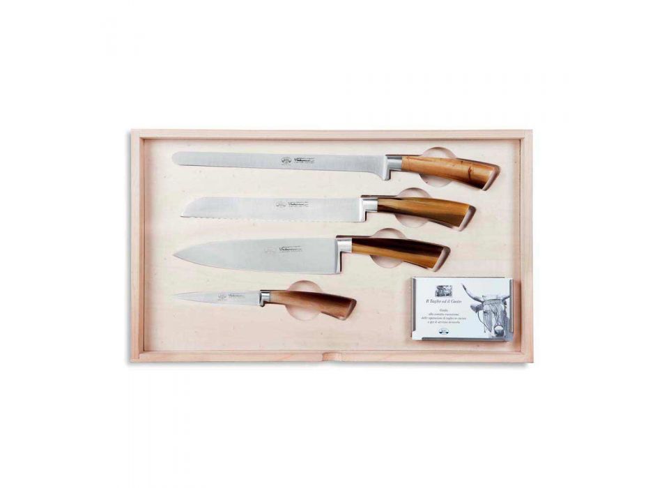 Estuche Berti completo de 14 cuchillos exclusivo para Viadurini - Canaletto Viadurini