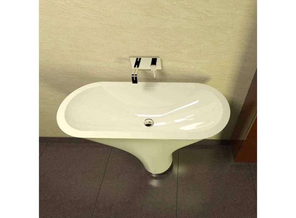 Flounder diseño de baño lavabo Made in Italy Viadurini