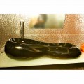 Lavabo de pie de diseño moderno negro o fucsia Goldline