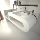 Fregadero de diseño de baño de garfish hecho en Italia Viadurini