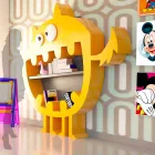 Hardy Modern Bookshelf Hecho en Italia Viadurini