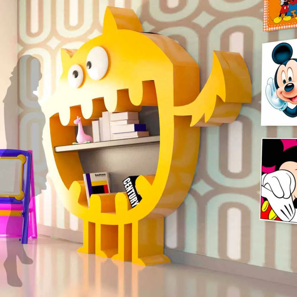 Hardy Modern Bookshelf Hecho en Italia Viadurini