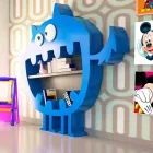 Hardy Modern Bookshelf Hecho en Italia Viadurini