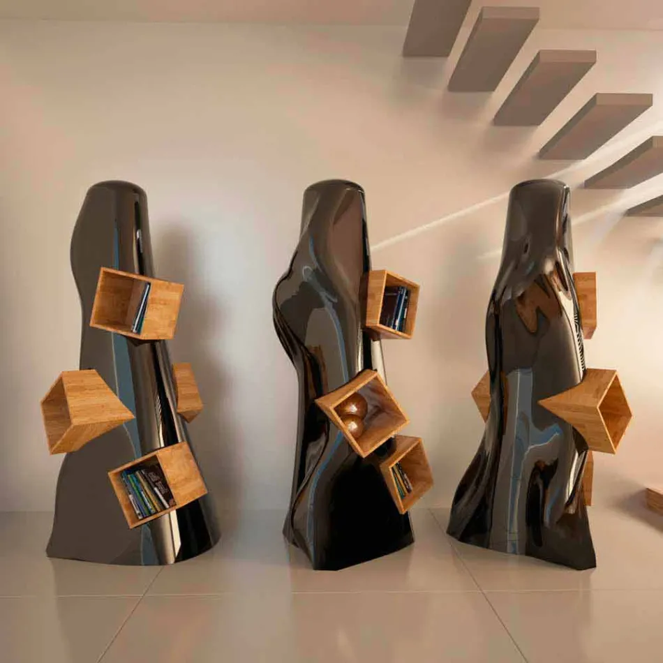 Librería de diseño moderno K2 hecha en Italia Viadurini