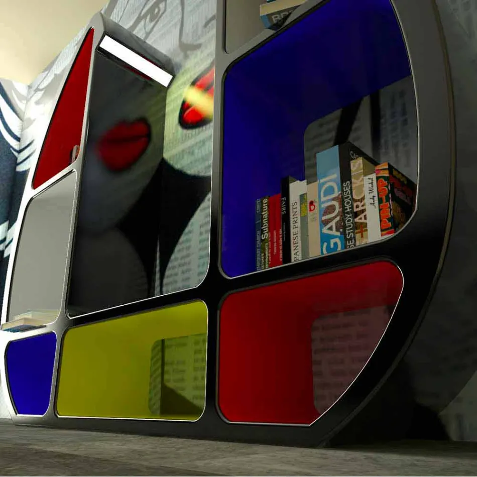 Estantería Shelley Modern Made in Italy Viadurini