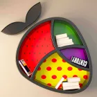 Diseño de estantería Poppy Book Made in Italy Viadurini