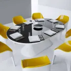 Escritorio de oficina diseño mesa de almuerzo hecho en Italia Viadurini
