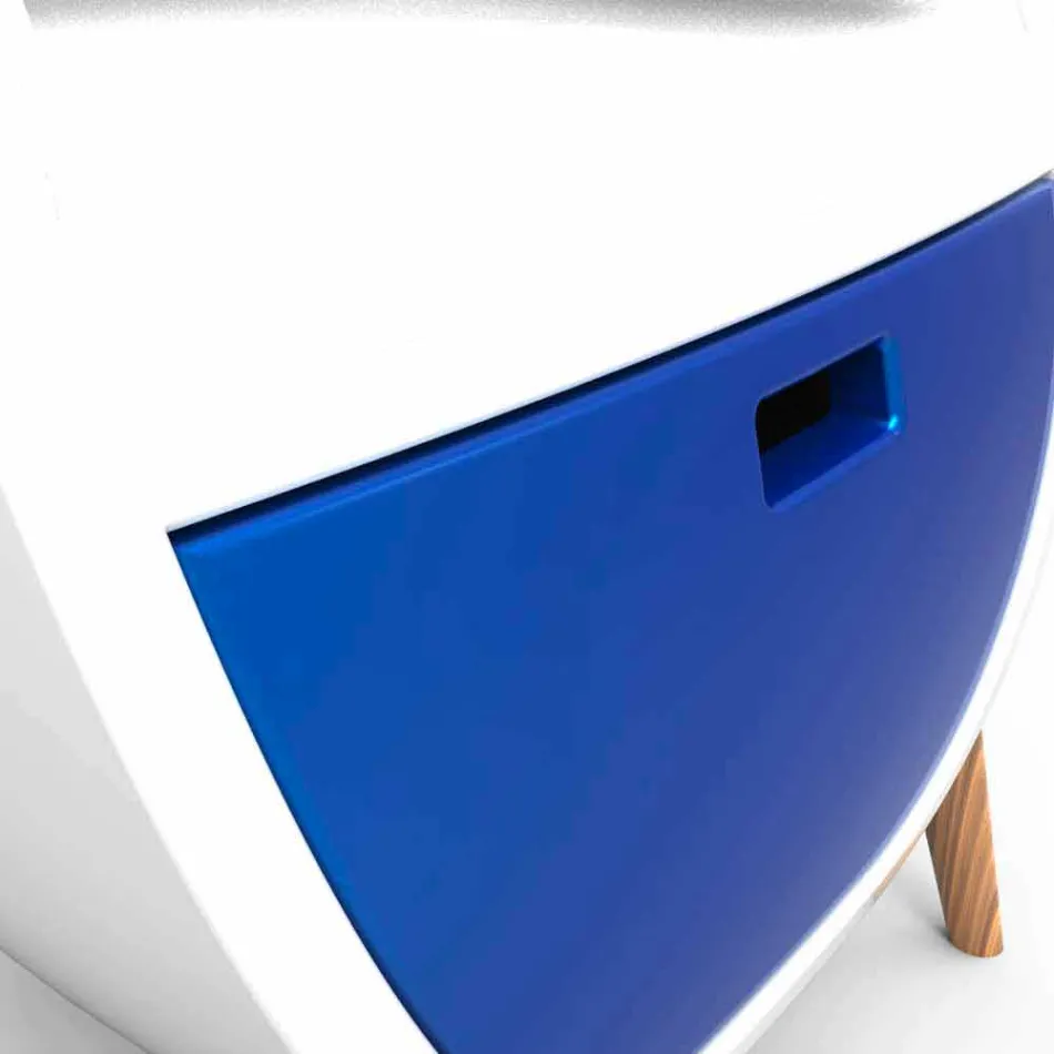 Mesita de noche moderna de diseño Gauche Made in Italy Viadurini