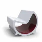 Sofá mecedora 2 plazas diseño luna hecho en Italia Viadurini