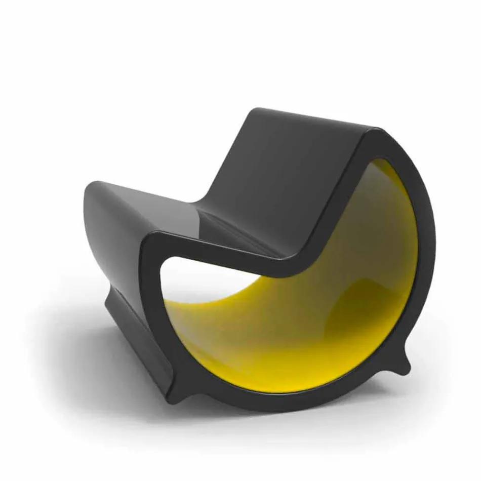 Sofá mecedora 2 plazas diseño luna hecho en Italia Viadurini