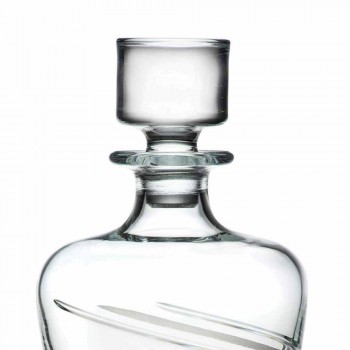 2 botellas de whisky en cristal ecológico artesanal italiano - Cyclone