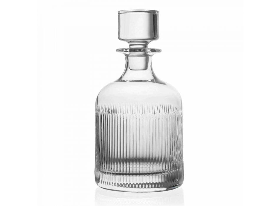 2 Botellas de Whisky con Tapa de Cristal Ecológica Diseño Vintage - Táctil