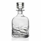 2 botellas de whisky de cristal con decoración ecológica y gorra de diseño de lujo - Titanio Viadurini