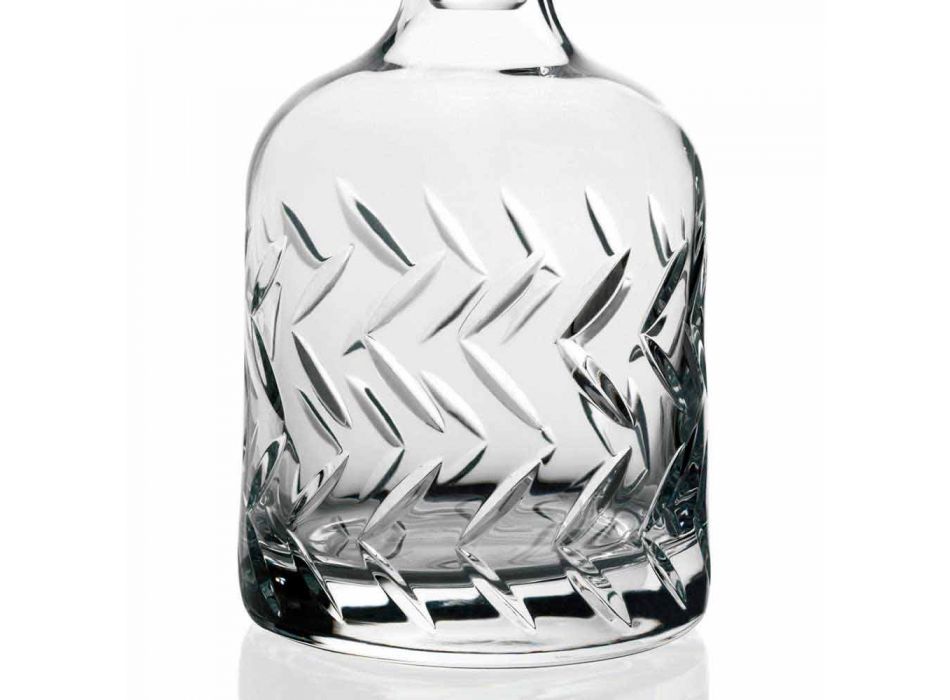 2 botellas de whisky de cristal ecológicas con tapa decorativa vintage - Arritmia