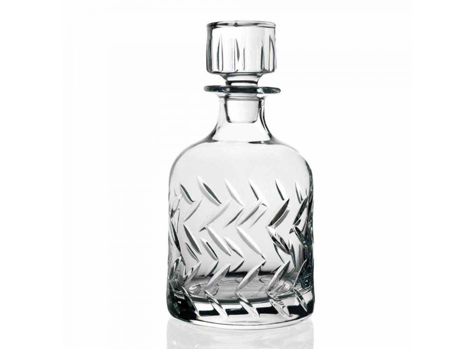 2 botellas de whisky de cristal ecológicas con tapa decorativa vintage - Arritmia