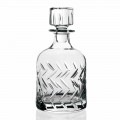 2 Botellas de whisky de cristal ecológico con tapa, decoraciones vintage - Arritmia