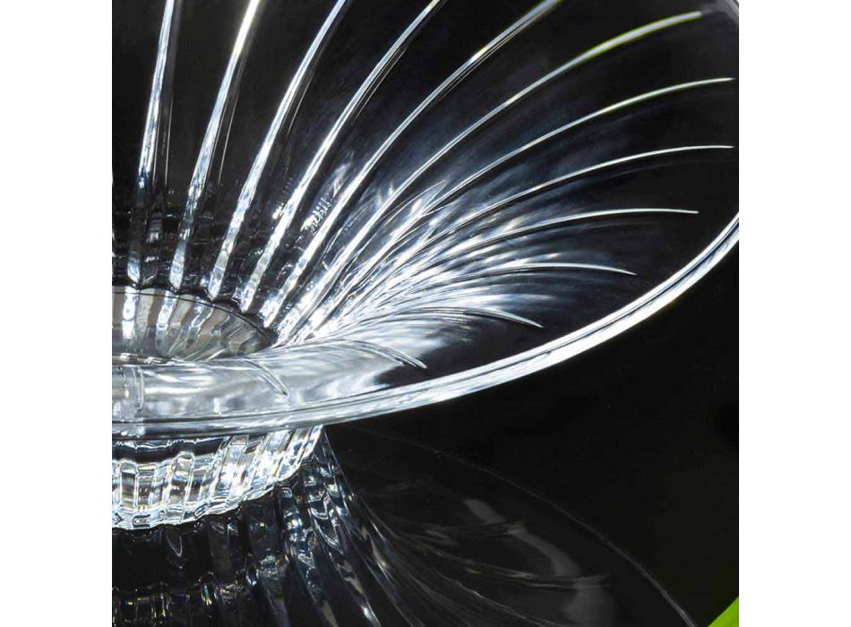 2 Centro de mesa de cristal con sonido superior ultraclaro Lujo y diseño - Senzatempo Viadurini