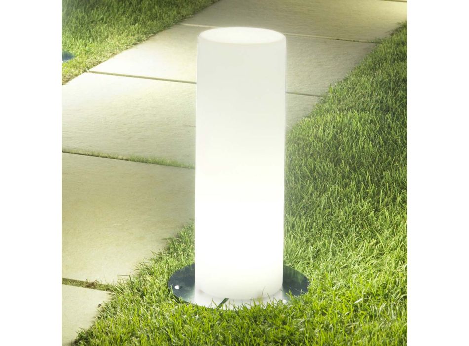2 Lámparas de columna para exterior con base de plástico o metal Made in Italy - Ninfa Viadurini