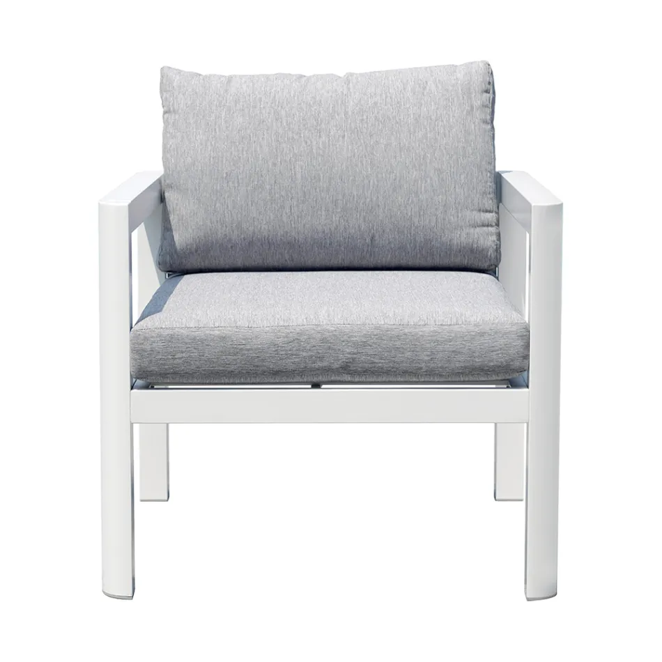 2 Sillas de Exterior en Aluminio y Cojines de Poliéster - Mickey Mouse Viadurini