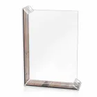 Marco de fotos de 2 mesas múltiples en plexiglás de colores o con madera - Menelao Viadurini