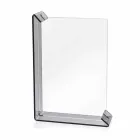 Marco de fotos de 2 mesas múltiples en plexiglás de colores o con madera - Menelao Viadurini