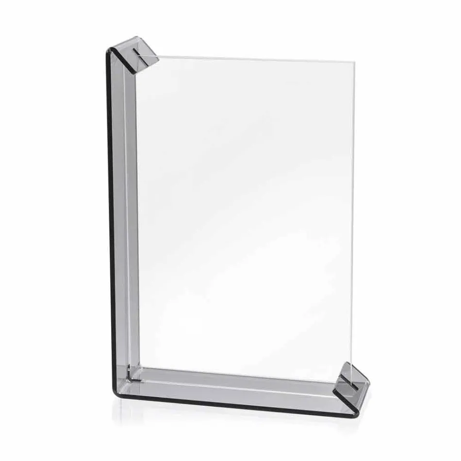 Marco de fotos de 2 mesas múltiples en plexiglás de colores o con madera - Menelao Viadurini