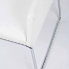 2 Sillas con Reposabrazos Revestidos en Polipiel Diseño Moderno Homemotion - Farra Viadurini