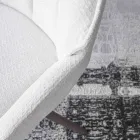 2 sillas de interior en metal bronce con asiento de tela Bliss - Varen Viadurini