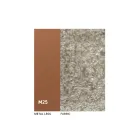 2 sillas de interior de metal con asiento de tela Bliss - Avenia Viadurini