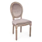 2 sillas de comedor de diseño clásico en poliéster Homemotion - Dalida Viadurini