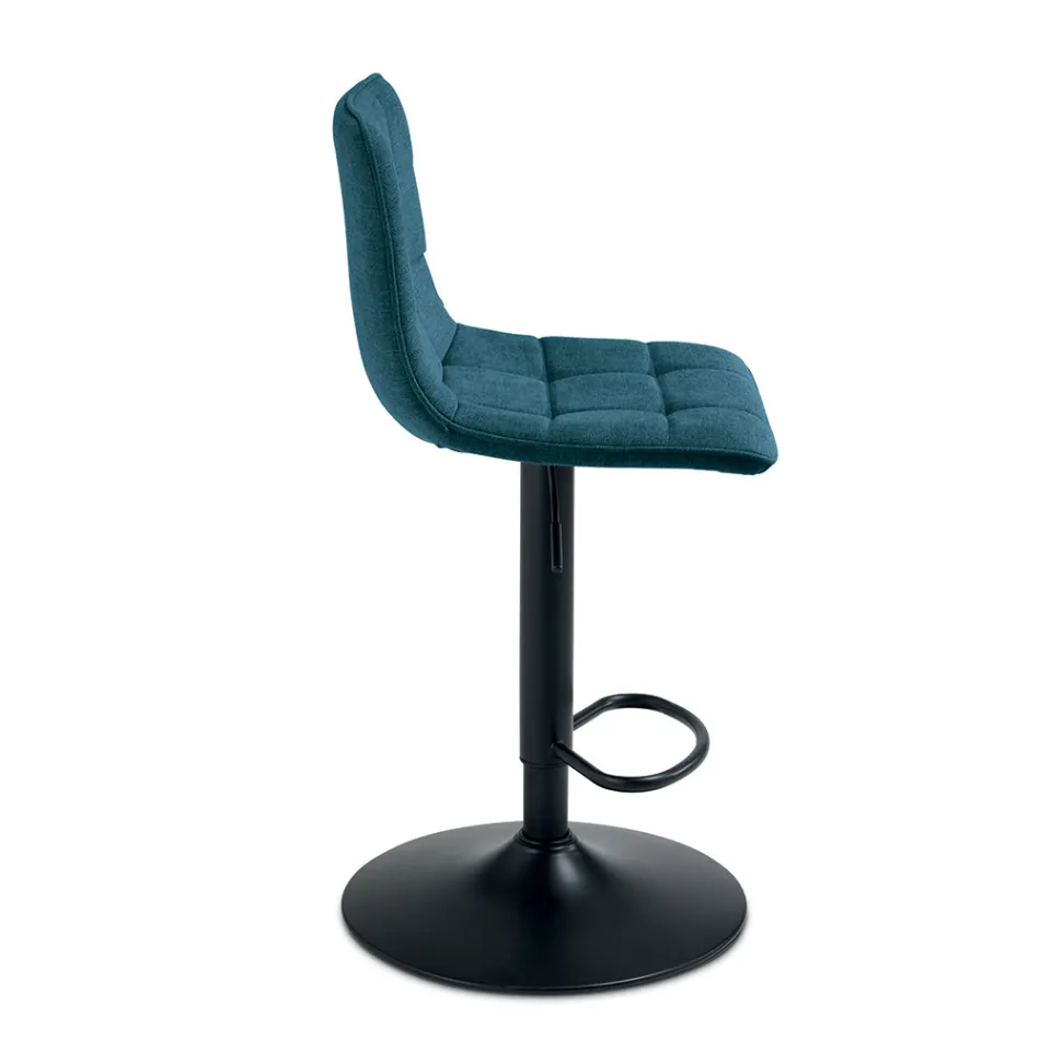 2 taburetes de salón con asiento de tela en diferentes colores - Corrente Viadurini