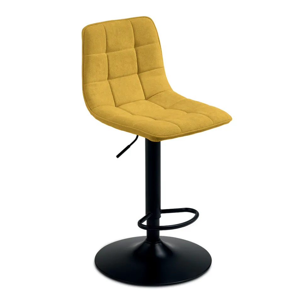 2 taburetes de salón con asiento de tela en diferentes colores - Corrente Viadurini