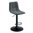 2 taburetes de salón con asiento de tela en diferentes colores - Corrente Viadurini